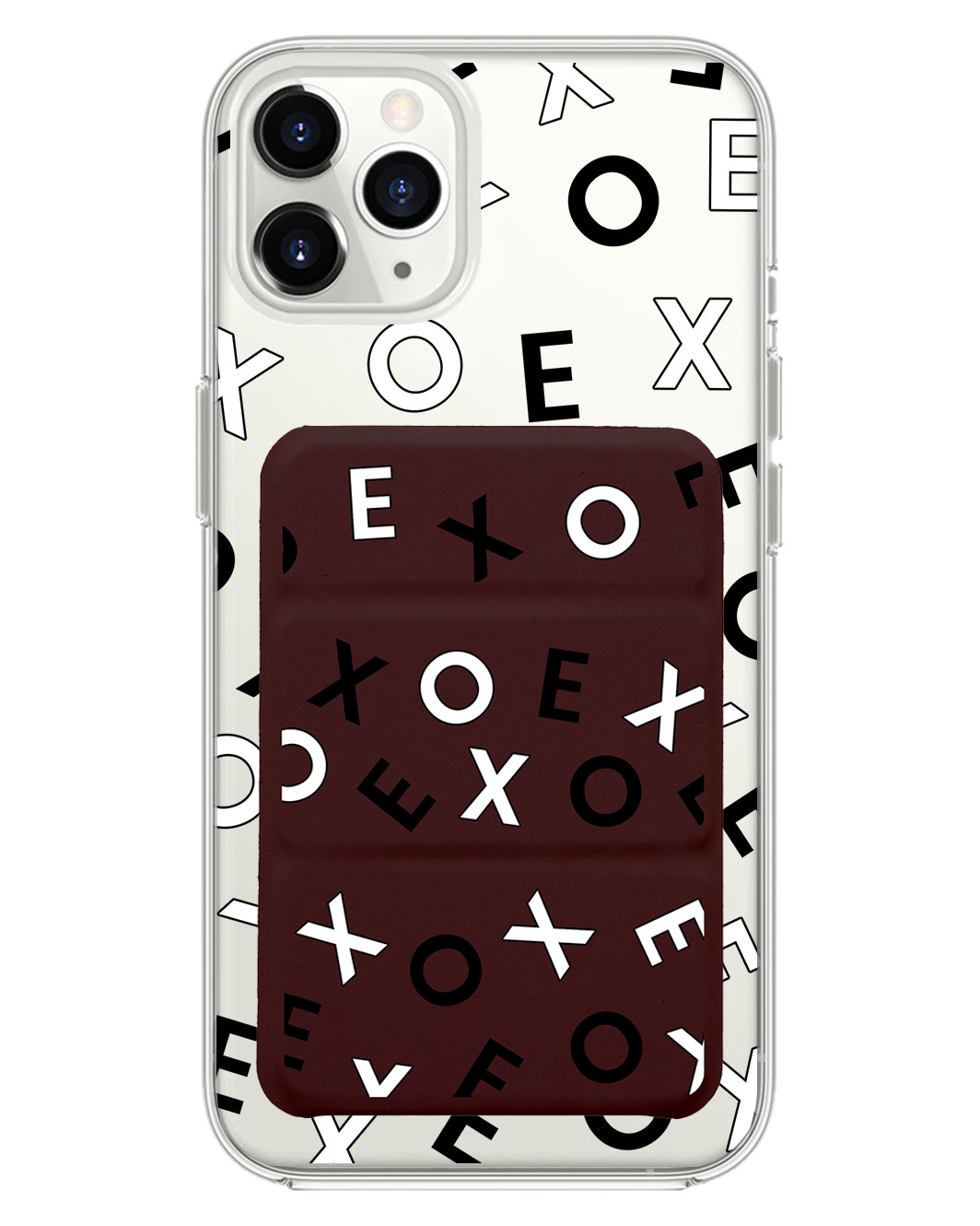 เคสพับสามทบแม่เหล็กสำหรับ iPhone - Exo Monogram