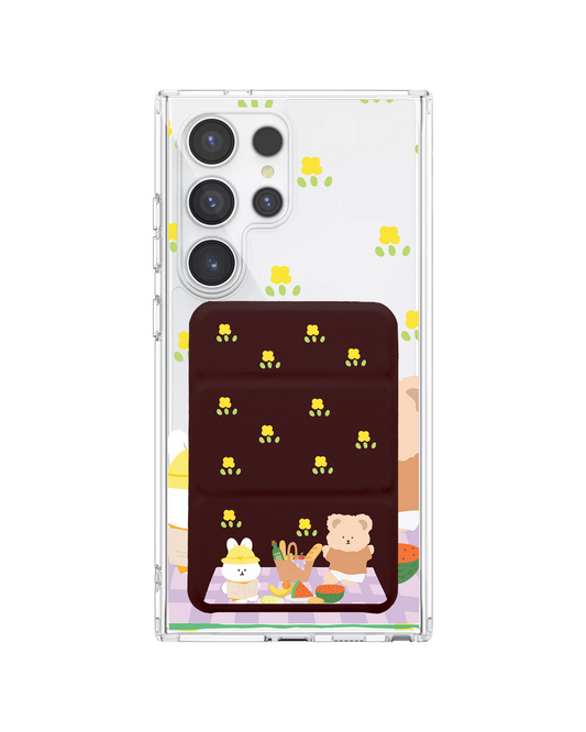 Android Magnetic Trifold Wallet Case - Picnic Lilac