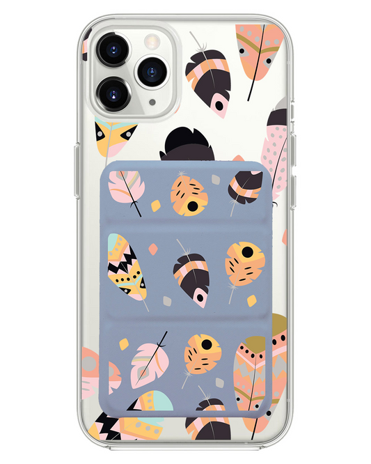 เคสพับสามทบแม่เหล็กสำหรับ iPhone - Feathers