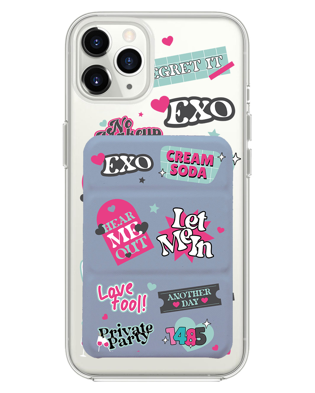 เคสพับสามทบแม่เหล็กสำหรับ iPhone - Exo Cream Soda