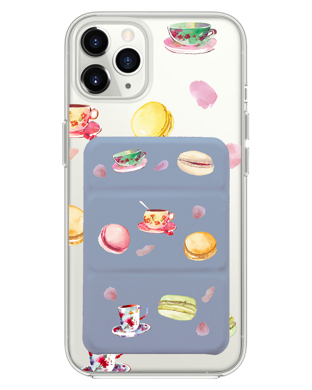 เคสพับสามทบแม่เหล็กสำหรับ iPhone - Macarons