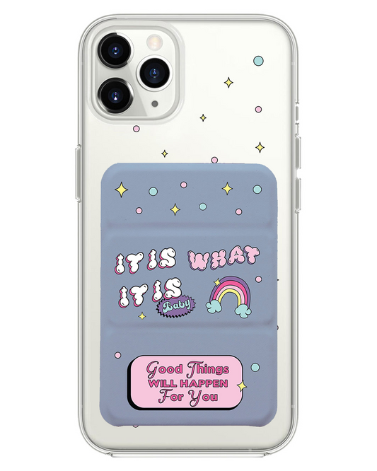 เคสพับสามทบแม่เหล็กสำหรับ iPhone - Its is What it is Baby