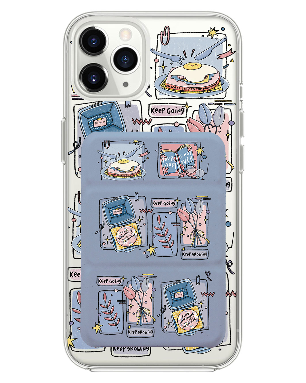 เคสพับสามทบแม่เหล็กสำหรับ iPhone - Grow