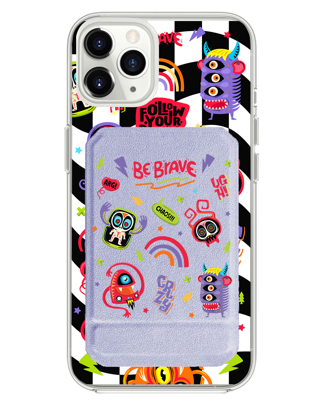 iPhone Magnetic Multifold Wallet - Baby Monster