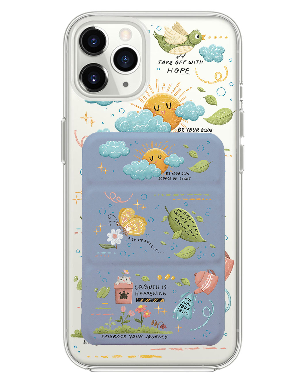 เคสพับสามทบแม่เหล็กสำหรับ iPhone - Growth
