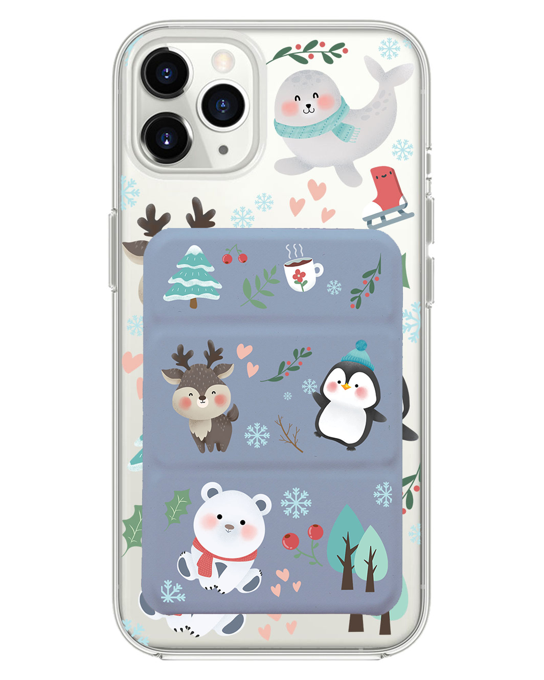 เคสแบบพับสามทบแม่เหล็กสำหรับ iPhone - ฤดูหนาว
