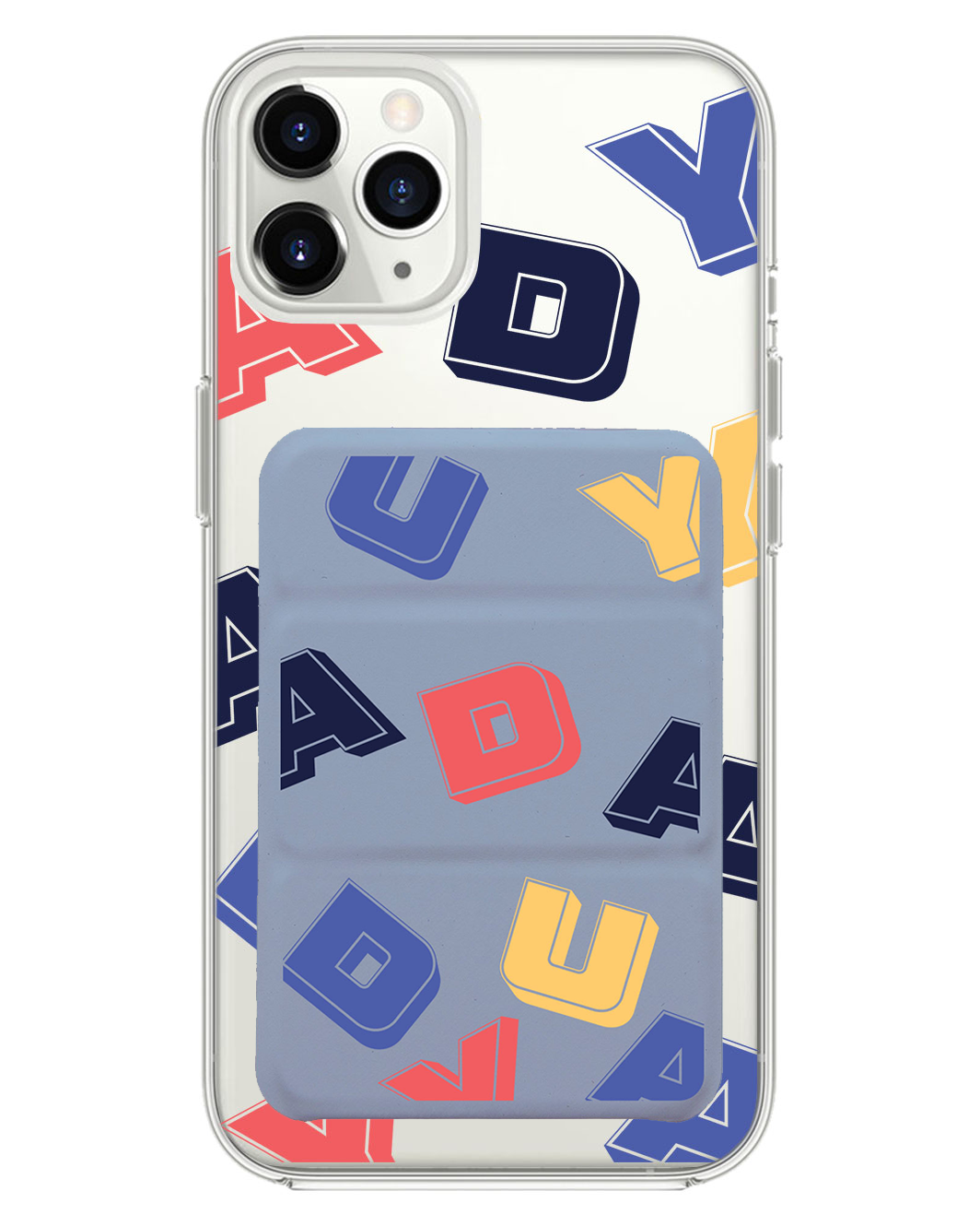 เคส iPhone แบบพับสามทบพร้อมแม่เหล็ก - ลายโมโนแกรมสุดเท่