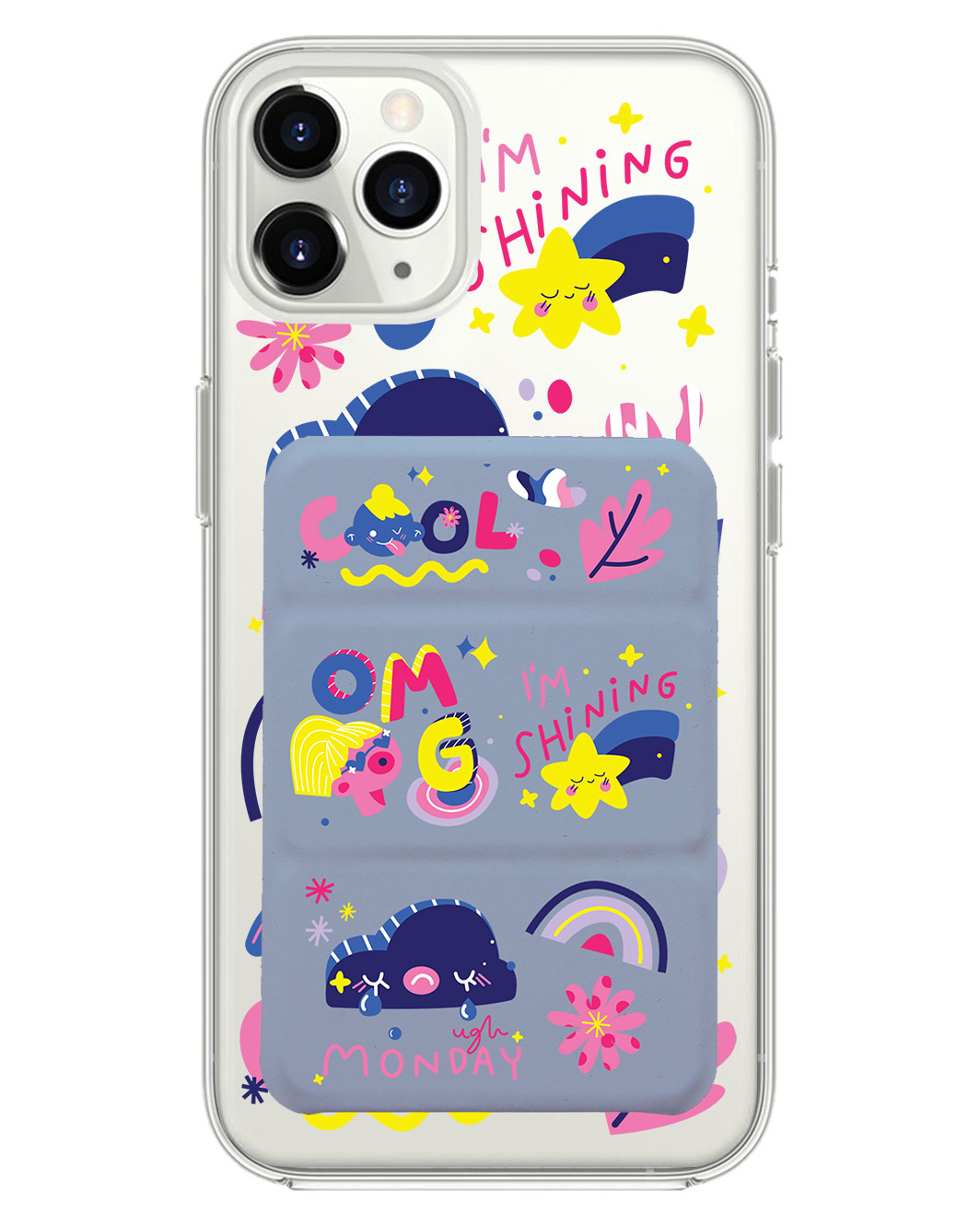 เคสพับสามทบแม่เหล็กสำหรับ iPhone - Monday My Day
