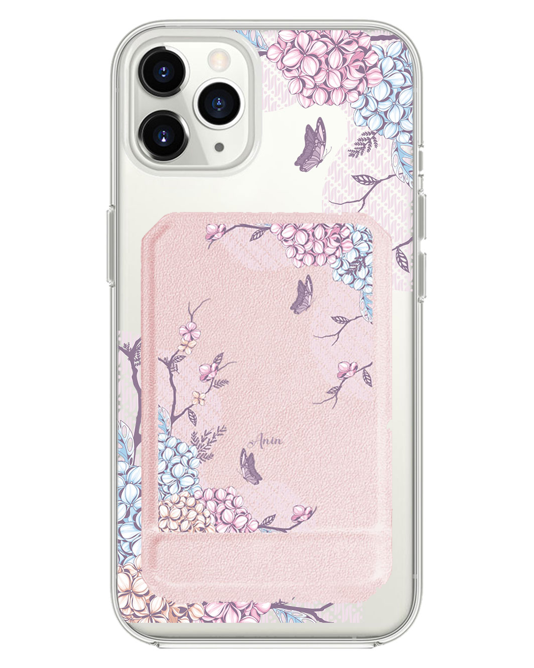 iPhone Magnetic Multifold Wallet - Batik Floral