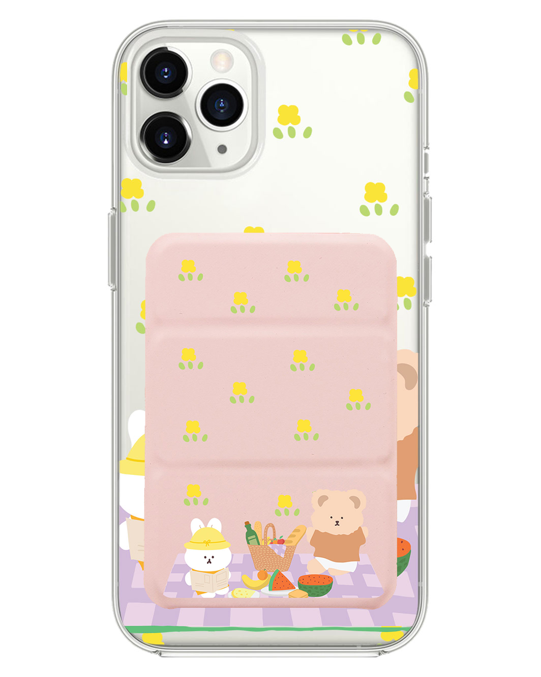 เคสพับสามทบแม่เหล็กสำหรับ iPhone - สี Picnic Lilac
