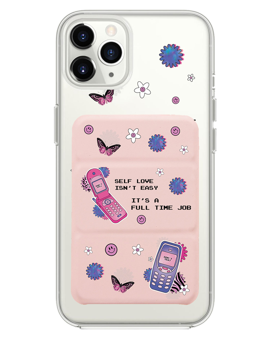 เคสพับสามทบแม่เหล็กสำหรับ iPhone - Busy Love Myself