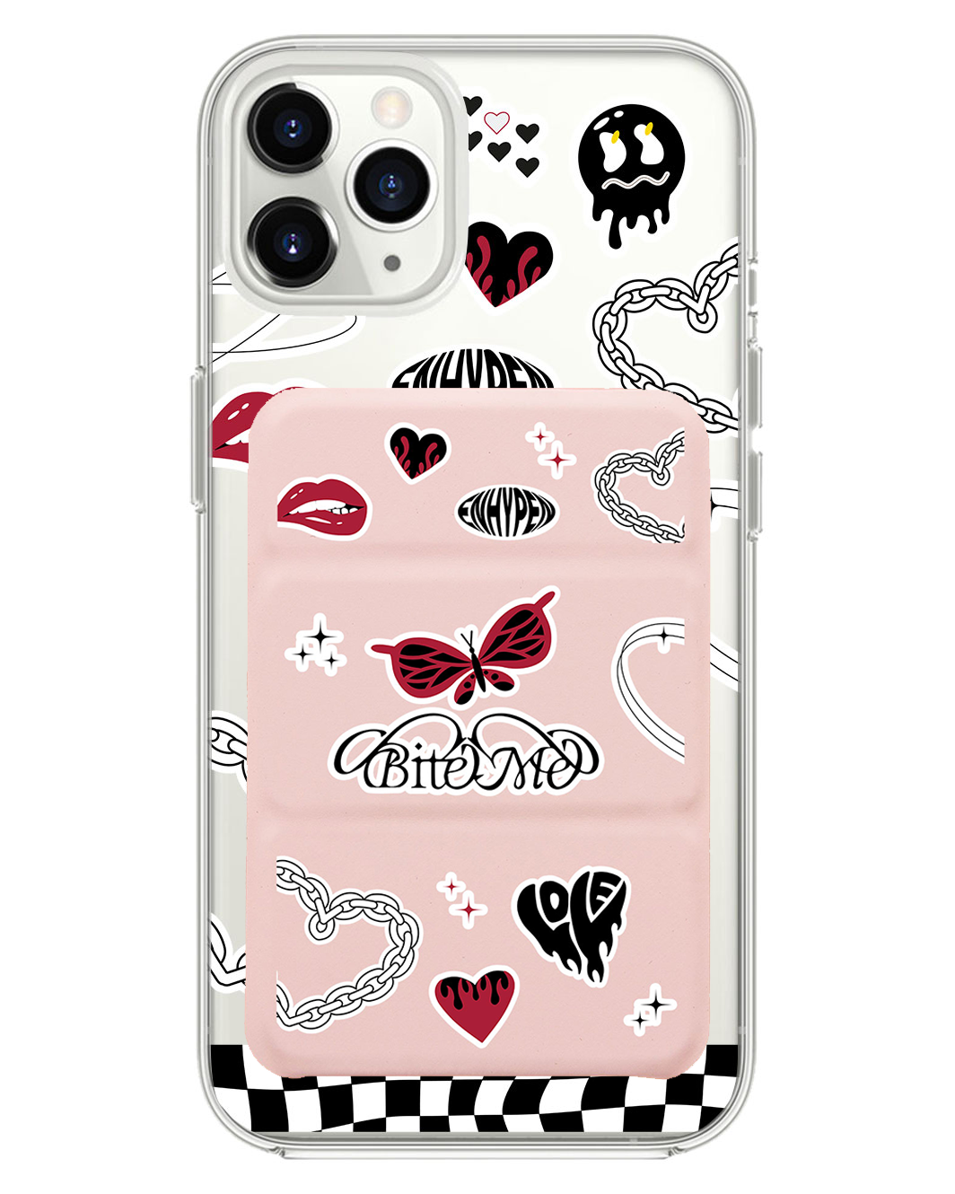 เคสพับสามทบแม่เหล็กสำหรับ iPhone - Enhypen Bite Me