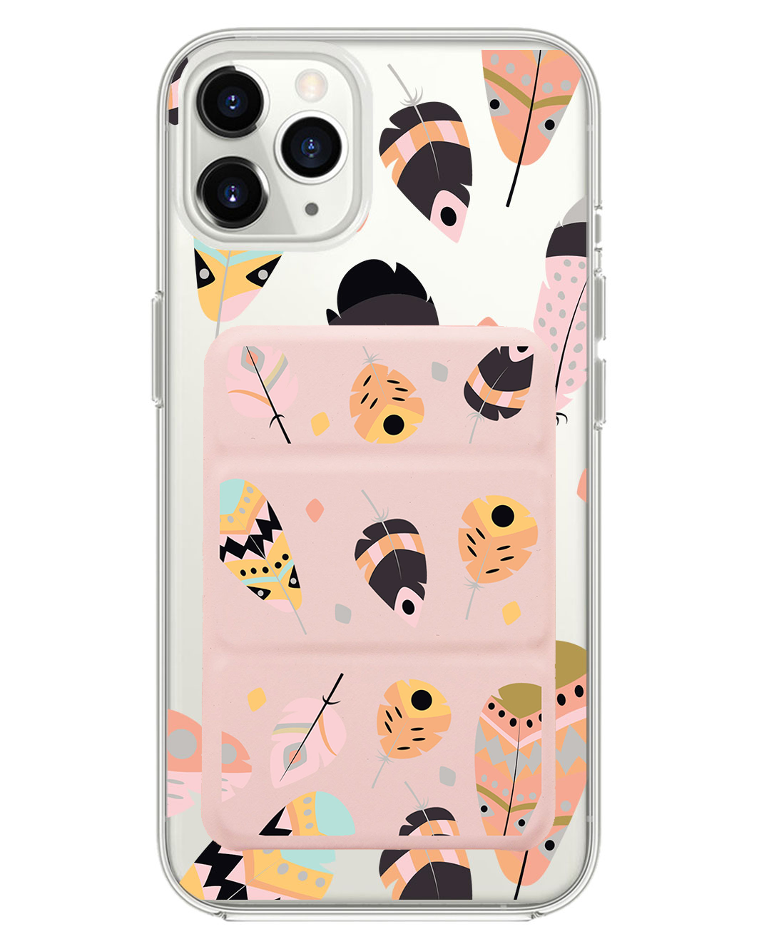 เคสพับสามทบแม่เหล็กสำหรับ iPhone - Feathers