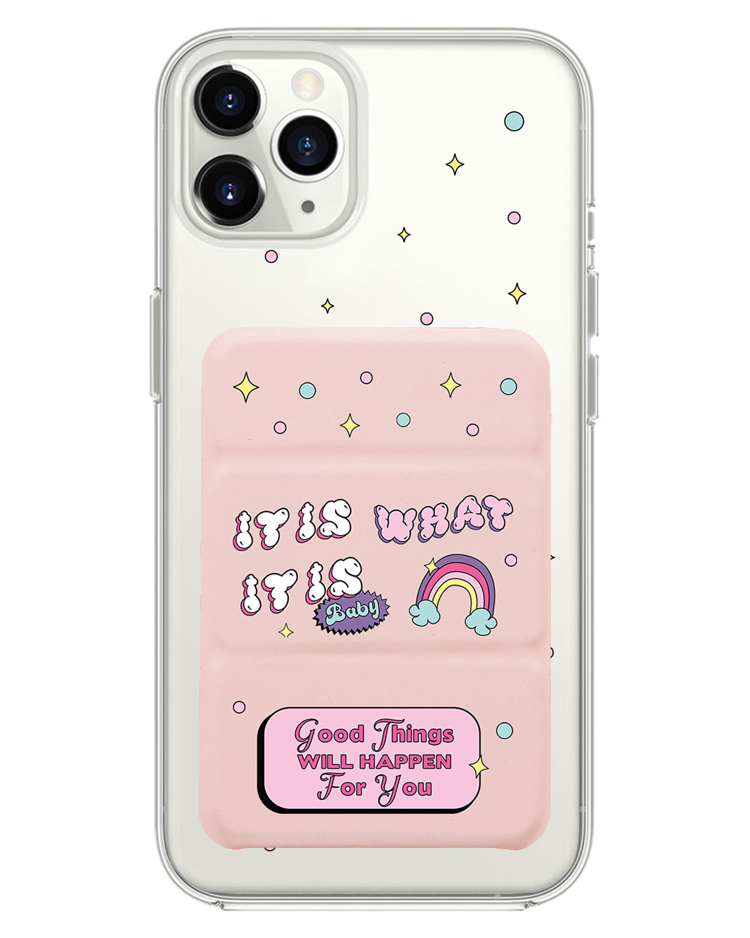 เคสพับสามทบแม่เหล็กสำหรับ iPhone - Its is What it is Baby