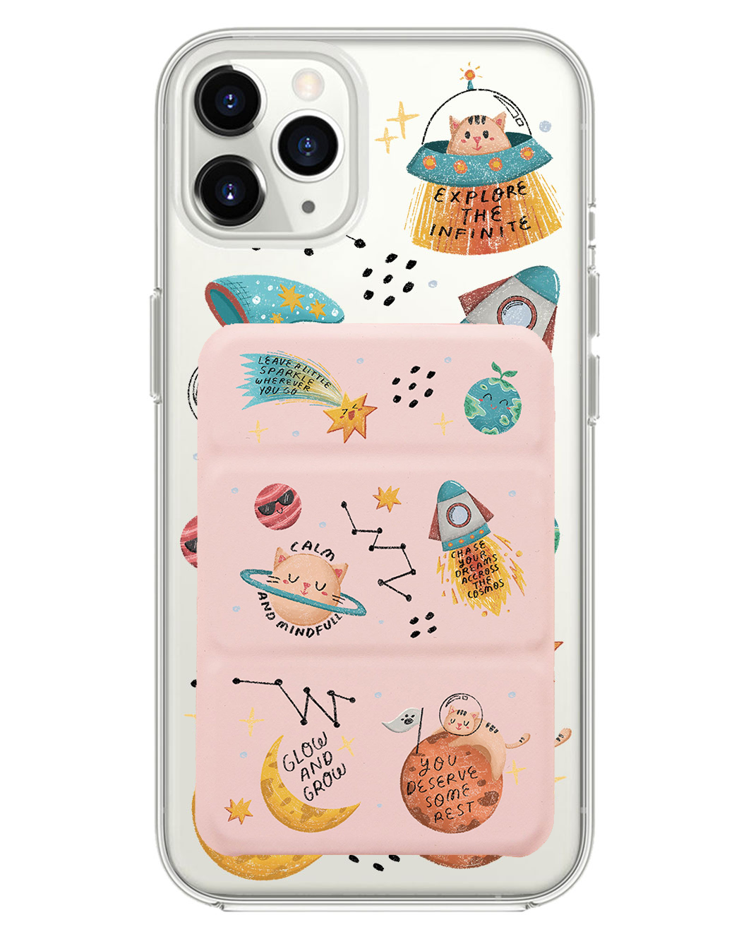 เคสพับสามทบแม่เหล็กสำหรับ iPhone - ยานอวกาศ