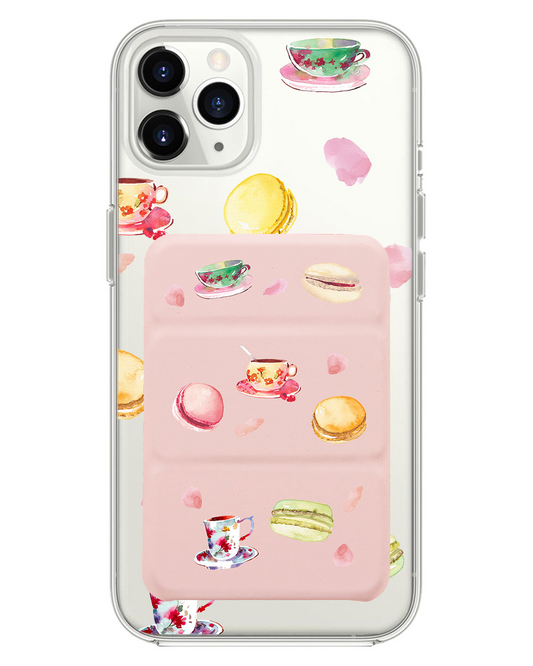 iPhone Magnetic Trifold Wallet Case - Macarons