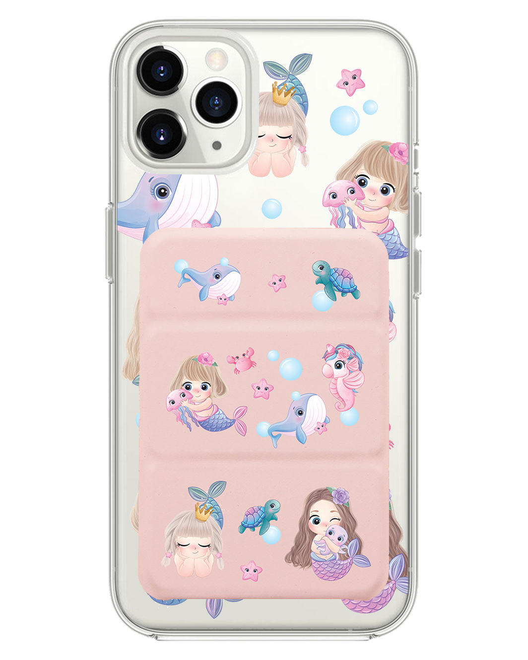 เคส iPhone แบบพับสามทบแม่เหล็ก - ลาย Little Mermaid