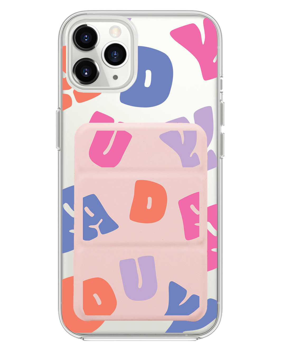 เคสพับสามทบแบบแม่เหล็กสำหรับ iPhone - Chubby Monogram