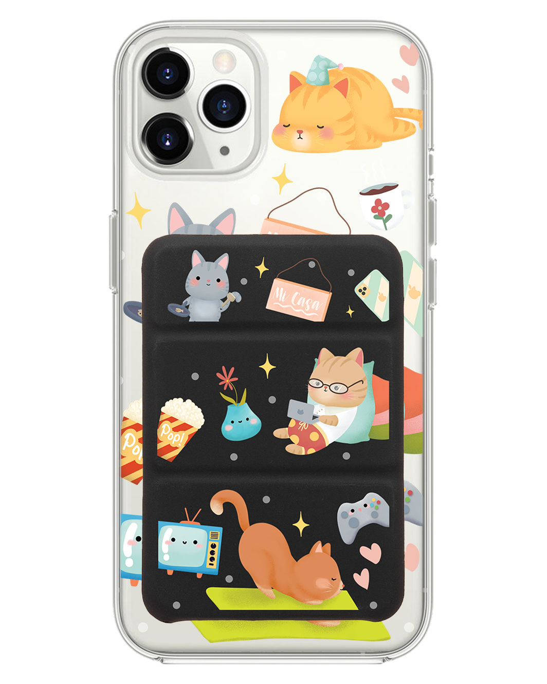 เคสพับสามทบแม่เหล็กสำหรับ iPhone - Stay Home