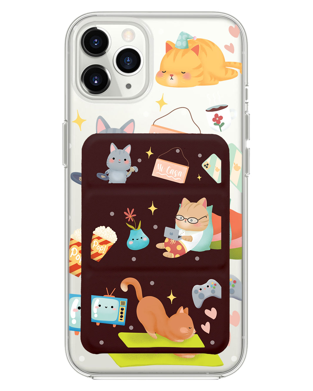 เคสพับสามทบแม่เหล็กสำหรับ iPhone - Stay Home