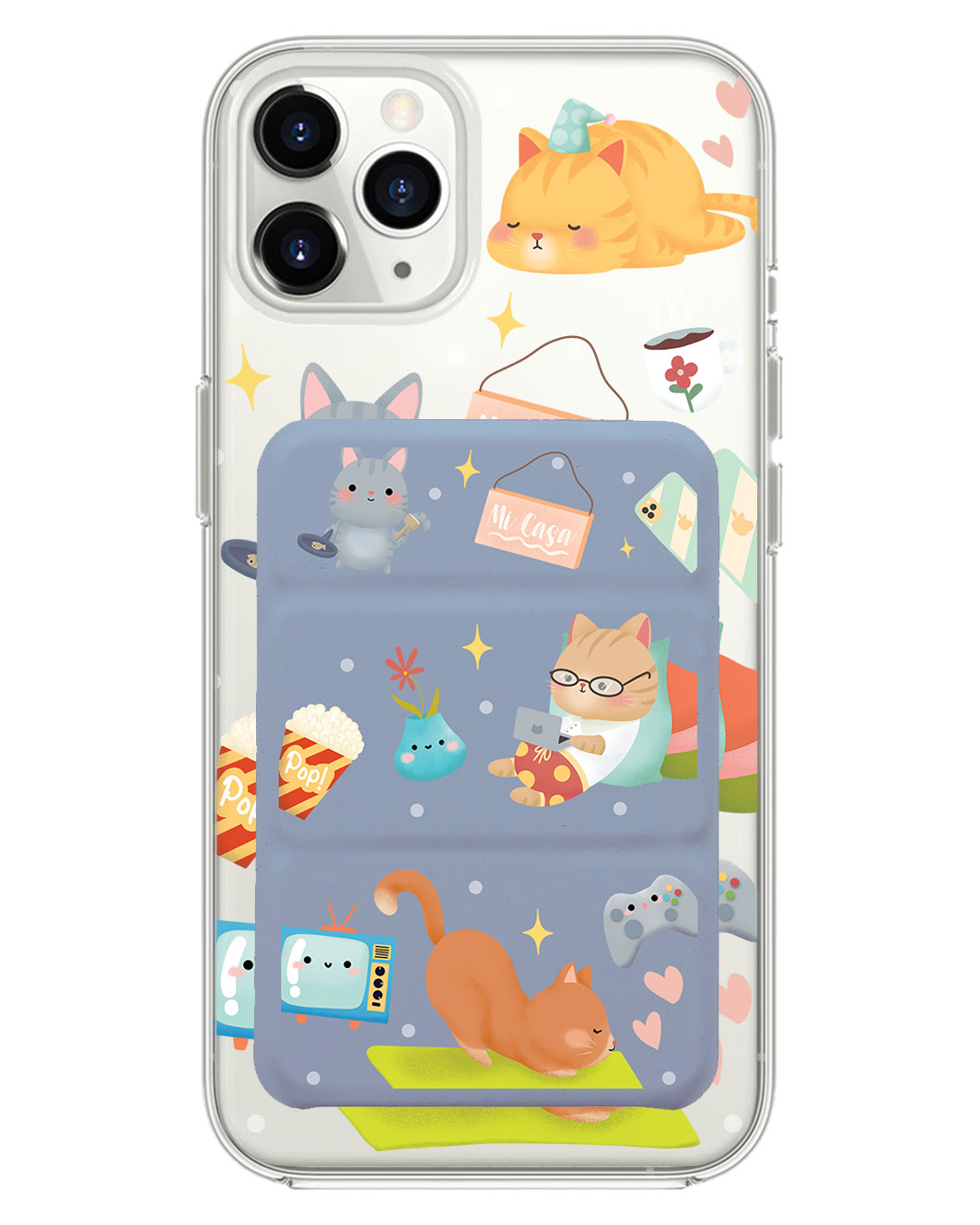 เคสพับสามทบแม่เหล็กสำหรับ iPhone - Stay Home