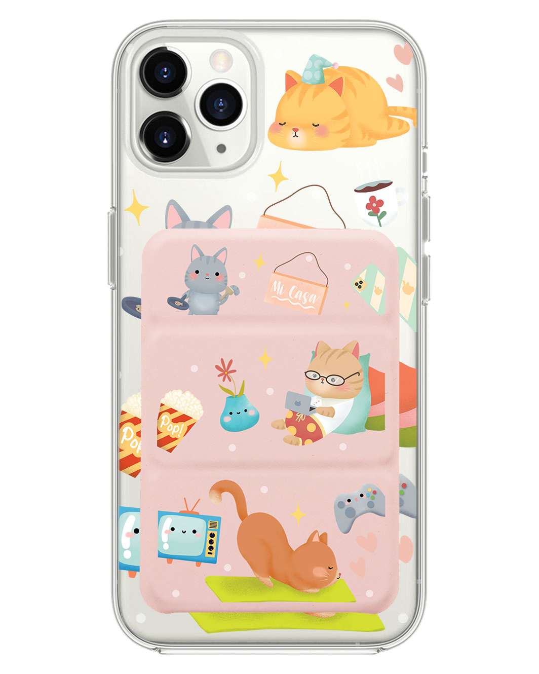 เคสพับสามทบแม่เหล็กสำหรับ iPhone - Stay Home