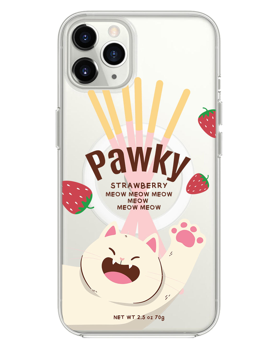 واقي خلفي هجين لهاتف iPhone - Pawky Cat