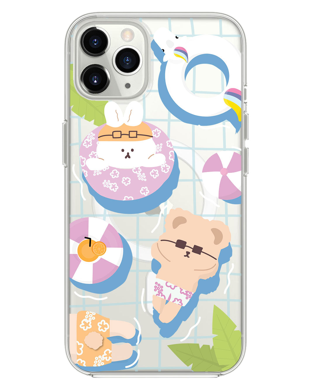 iPhone Rearguard Hybrid - สีชมพู Pool Party