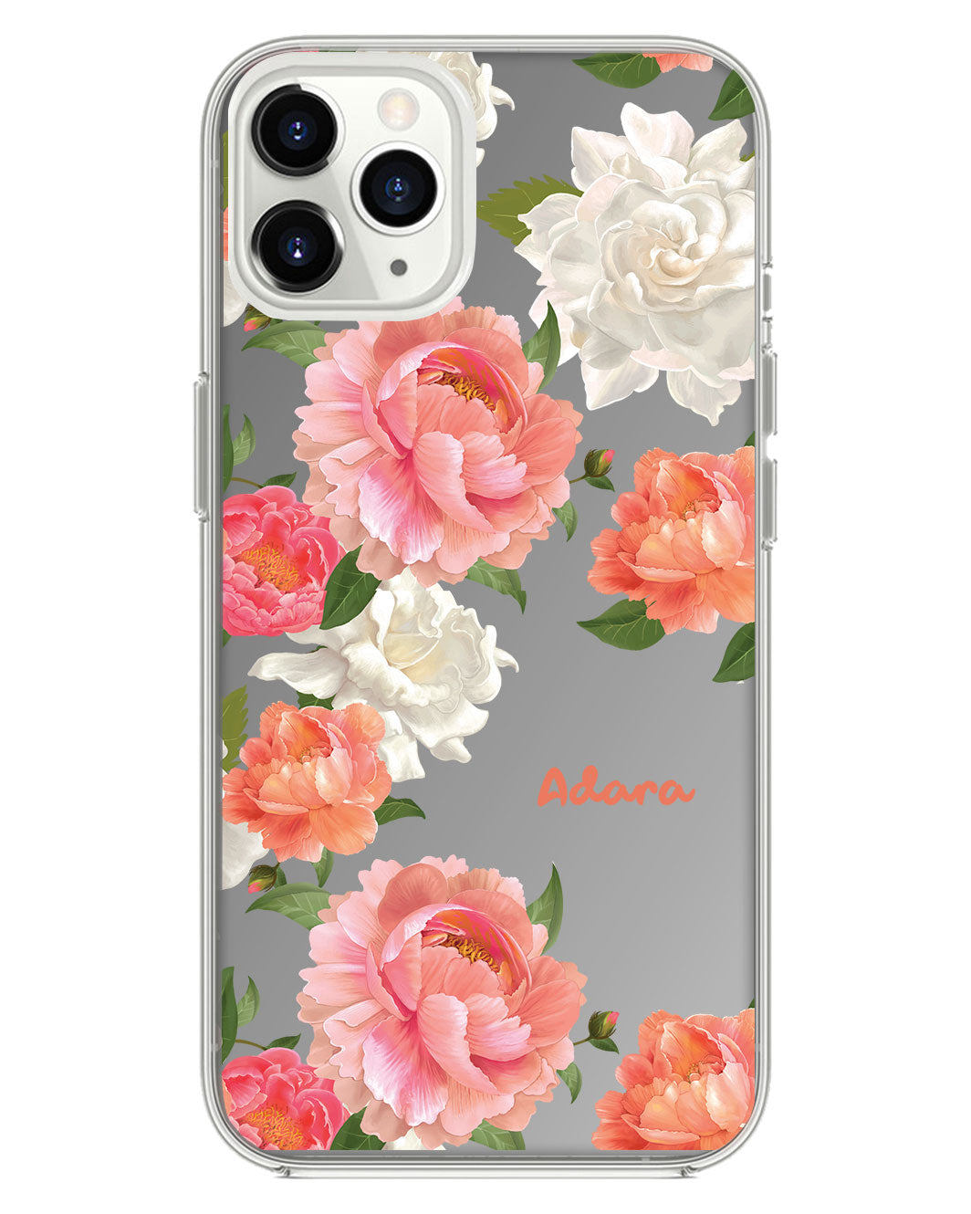 iPhone Mirror Grip - ดอกพีโอนีแห่งเดือนสิงหาคม