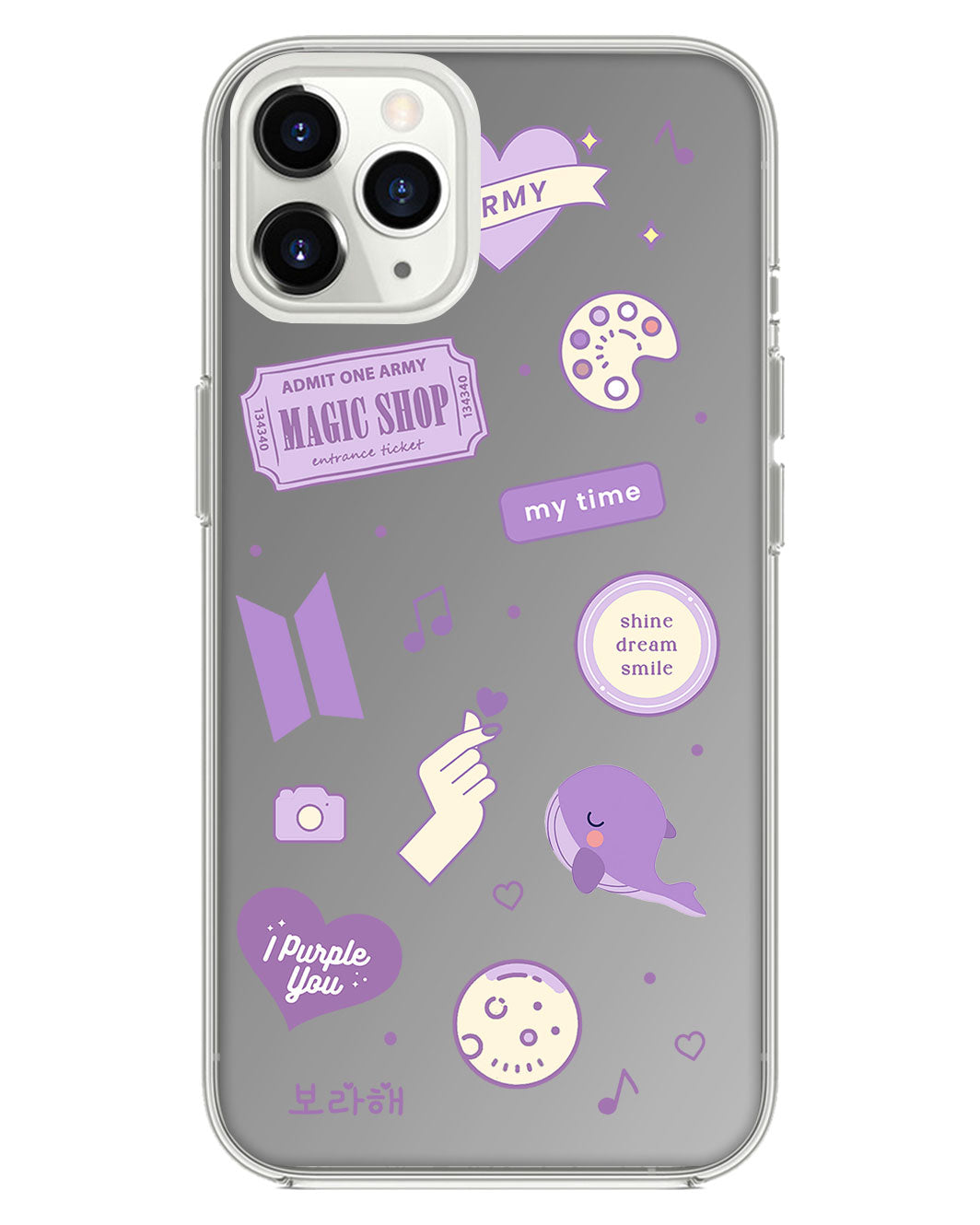 สติ๊กเกอร์ BTS สำหรับ iPhone Mirror Grip