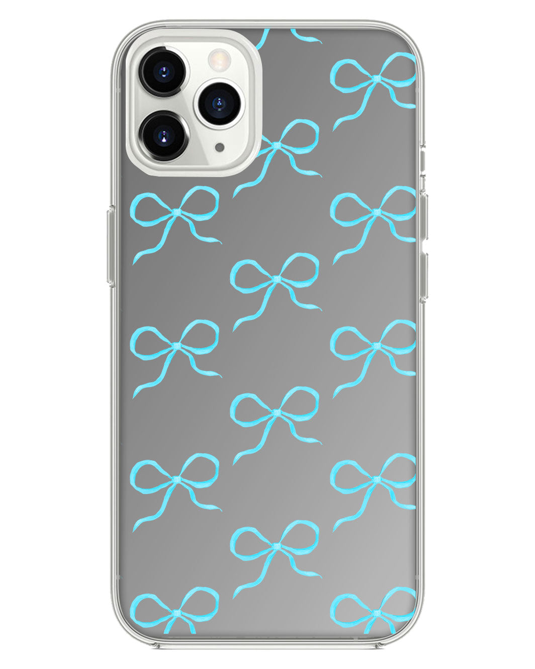 ที่จับกระจกสำหรับ iPhone - Coquette Blue Bow
