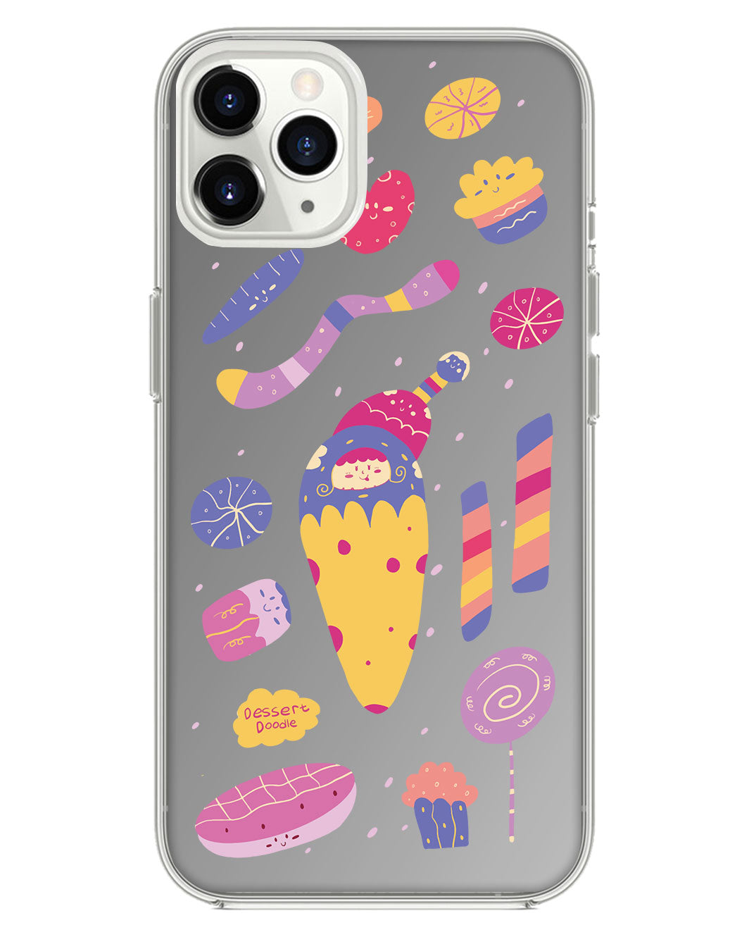 iPhone Mirror Grip - ขนมหวาน Doodle