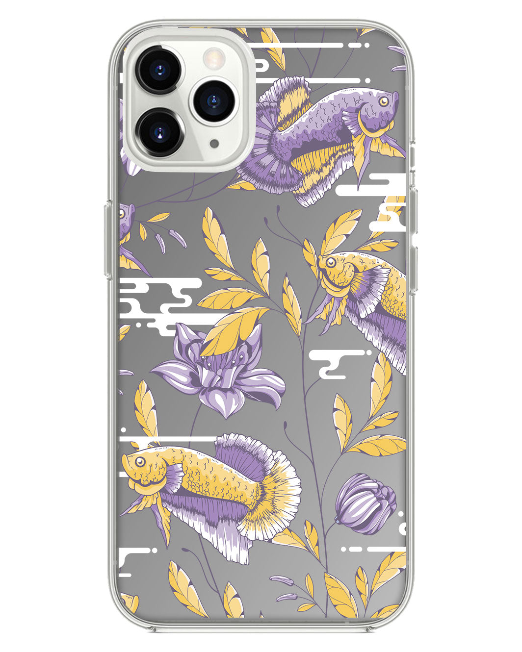 ที่จับกระจกสำหรับ iPhone - Fish & Floral 5.0