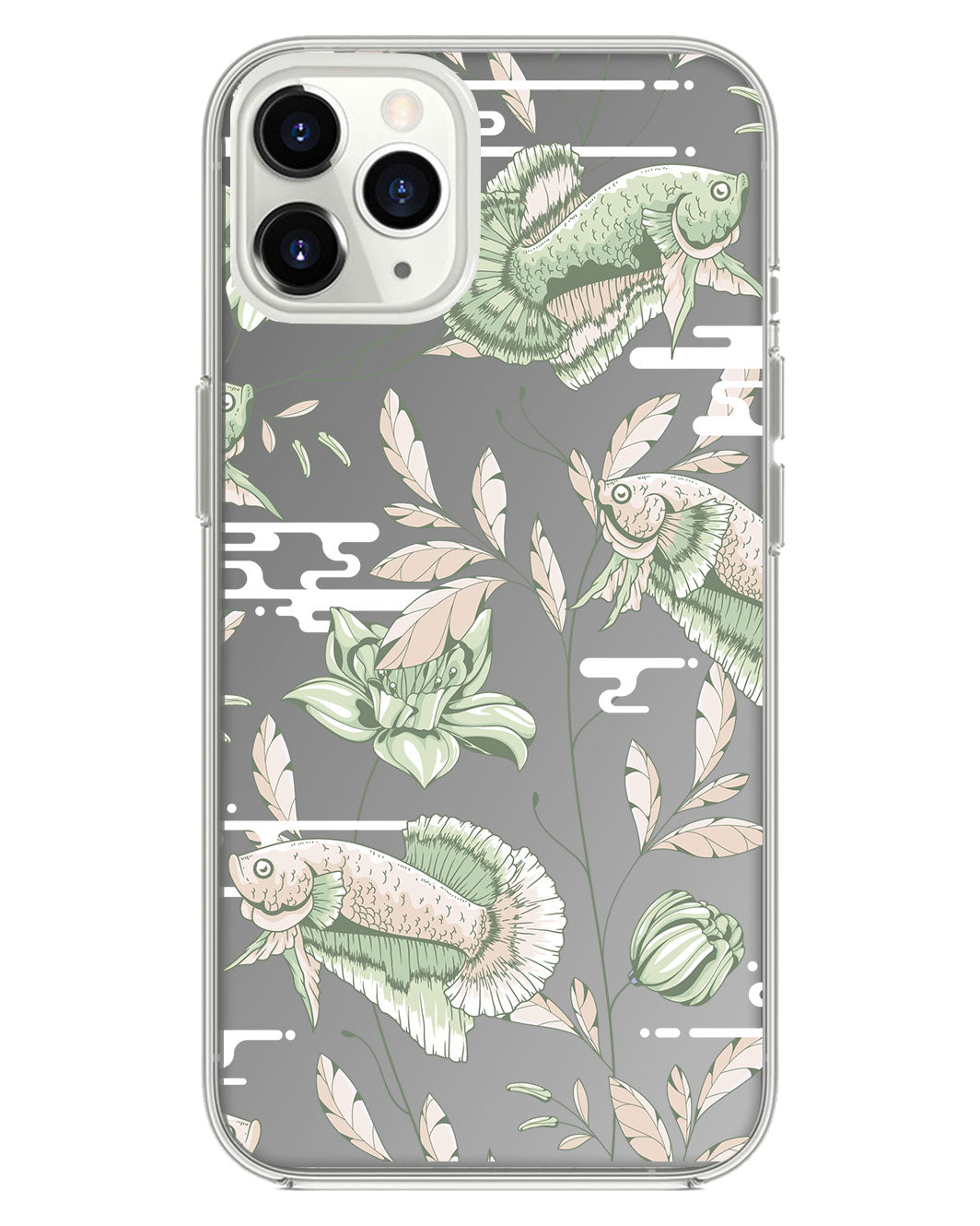 ที่จับกระจกสำหรับ iPhone - Fish & Floral 6.0