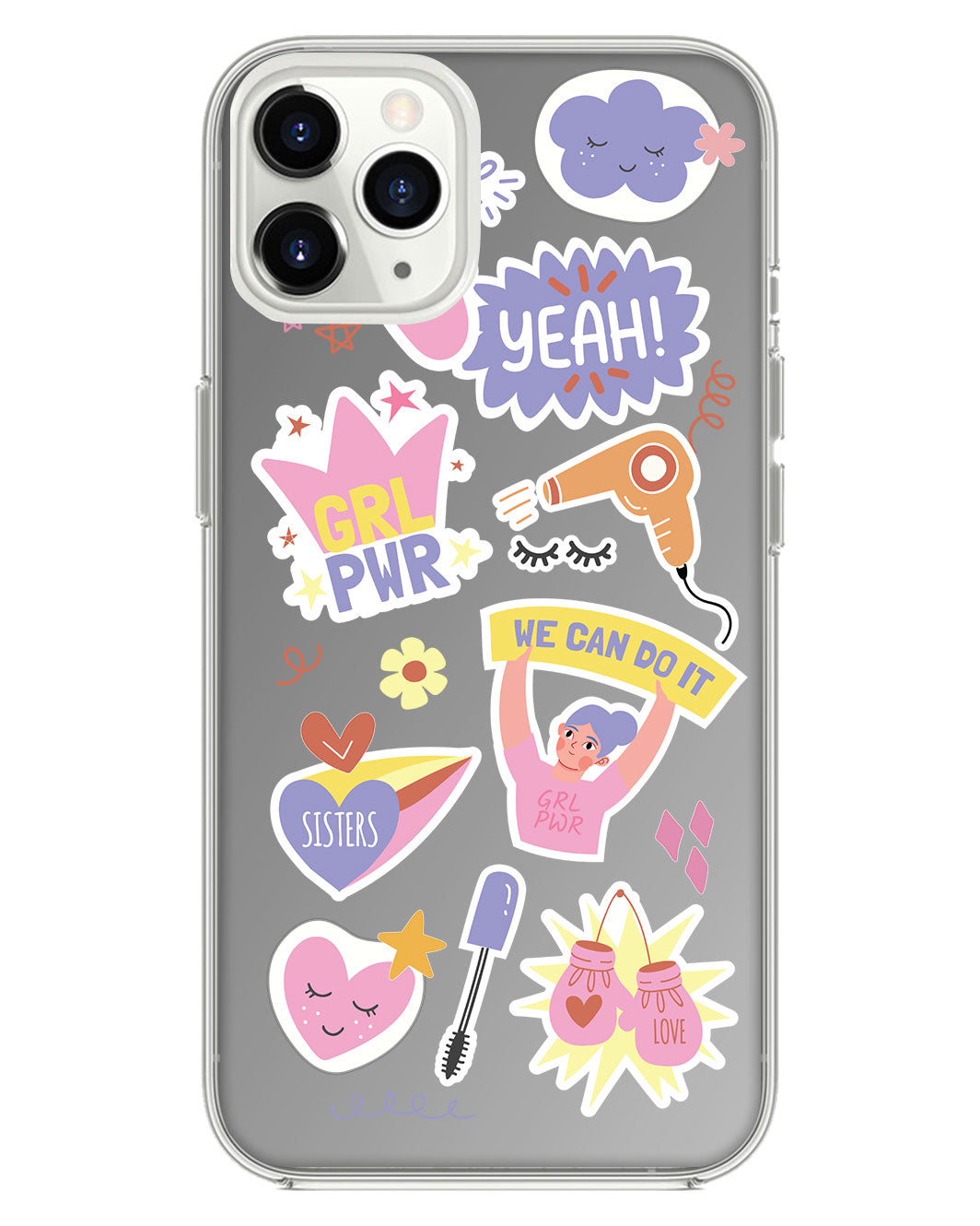 สติ๊กเกอร์ Girl Power สำหรับ iPhone Mirror Grip