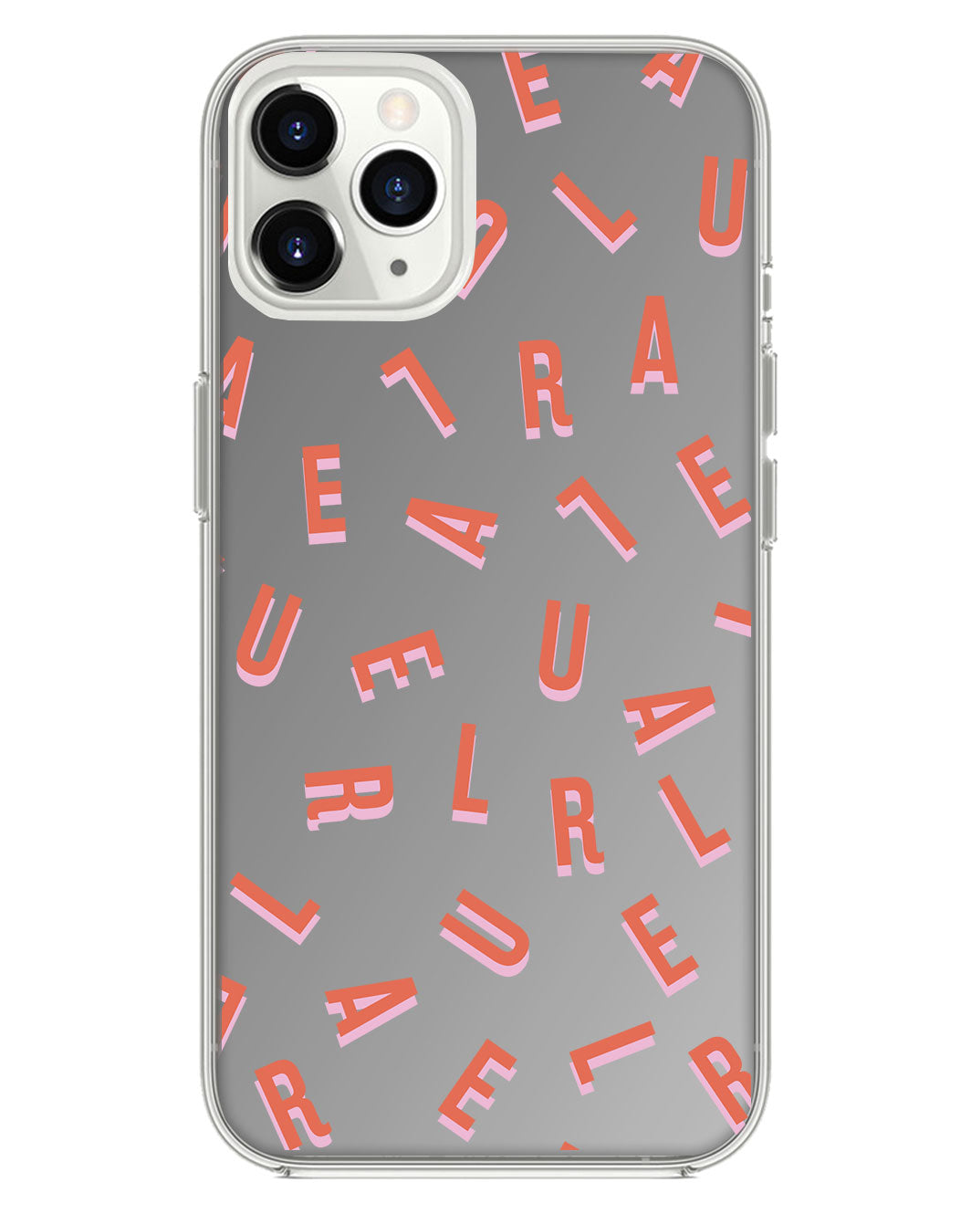 ที่จับกระจกสำหรับ iPhone - CUSTOM MONOGRAM 1.0 สี Coral