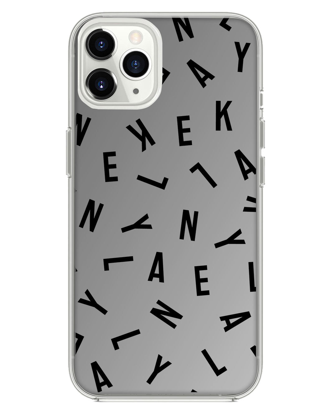 iPhone Mirror Grip - CUSTOM MONOGRAM 1.0 สีดำ