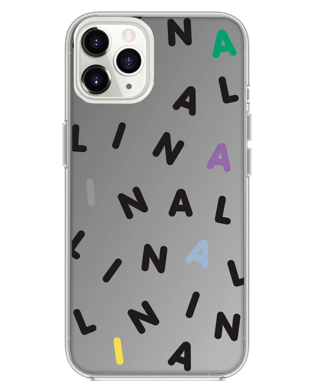 iPhone Mirror Grip - CUSTOM MONOGRAM 2.0 สีดำ