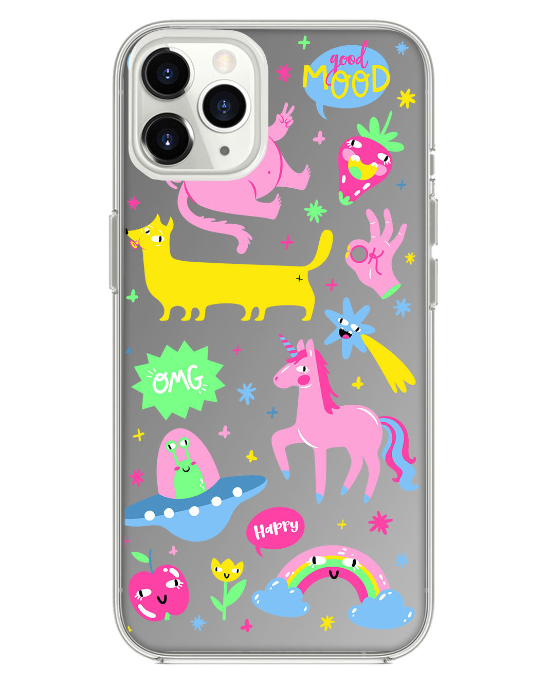 iPhone Mirror Grip - มอนสเตอร์บอกอารมณ์ดี