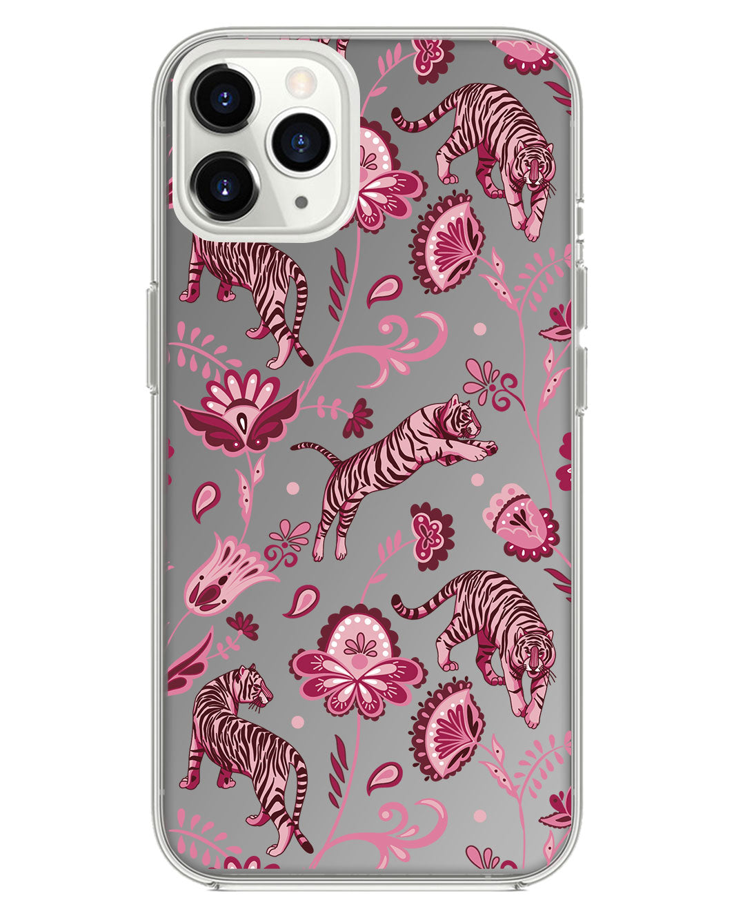 ที่จับกระจกสำหรับ iPhone - Tiger & Floral 2.0