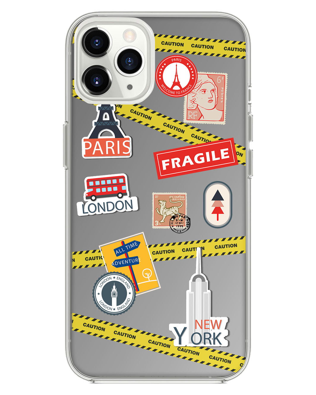สติ๊กเกอร์ติดกระจกมองข้าง iPhone - Travel Sticker