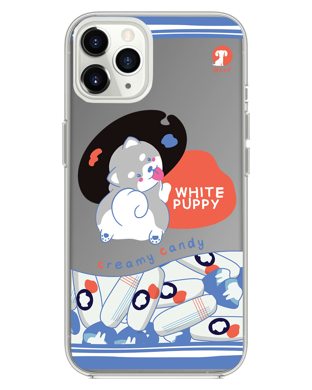 iPhone Mirror Grip - ลูกหมาสีขาว