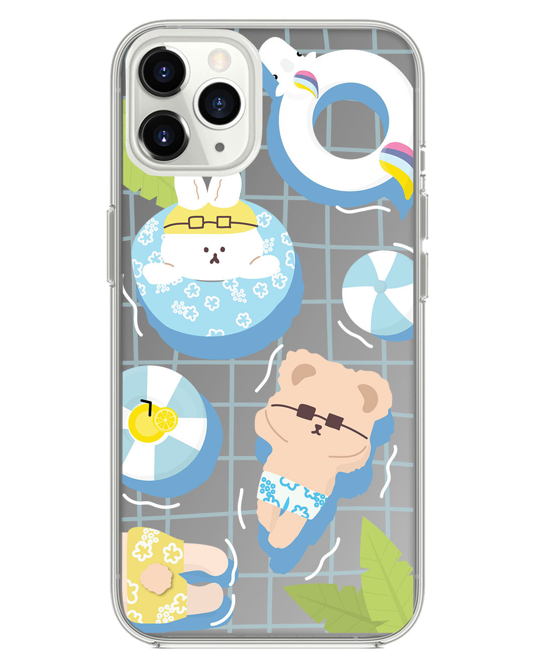 ที่จับกระจกสำหรับ iPhone - Pool Party Blue
