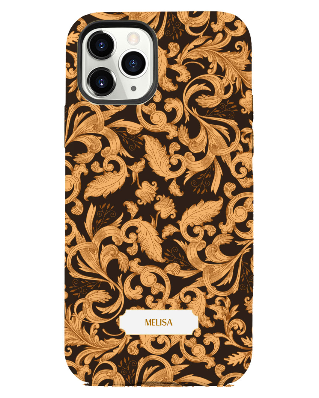 iPhone Rearguard Defender - ลายดอกไม้บารอคโค