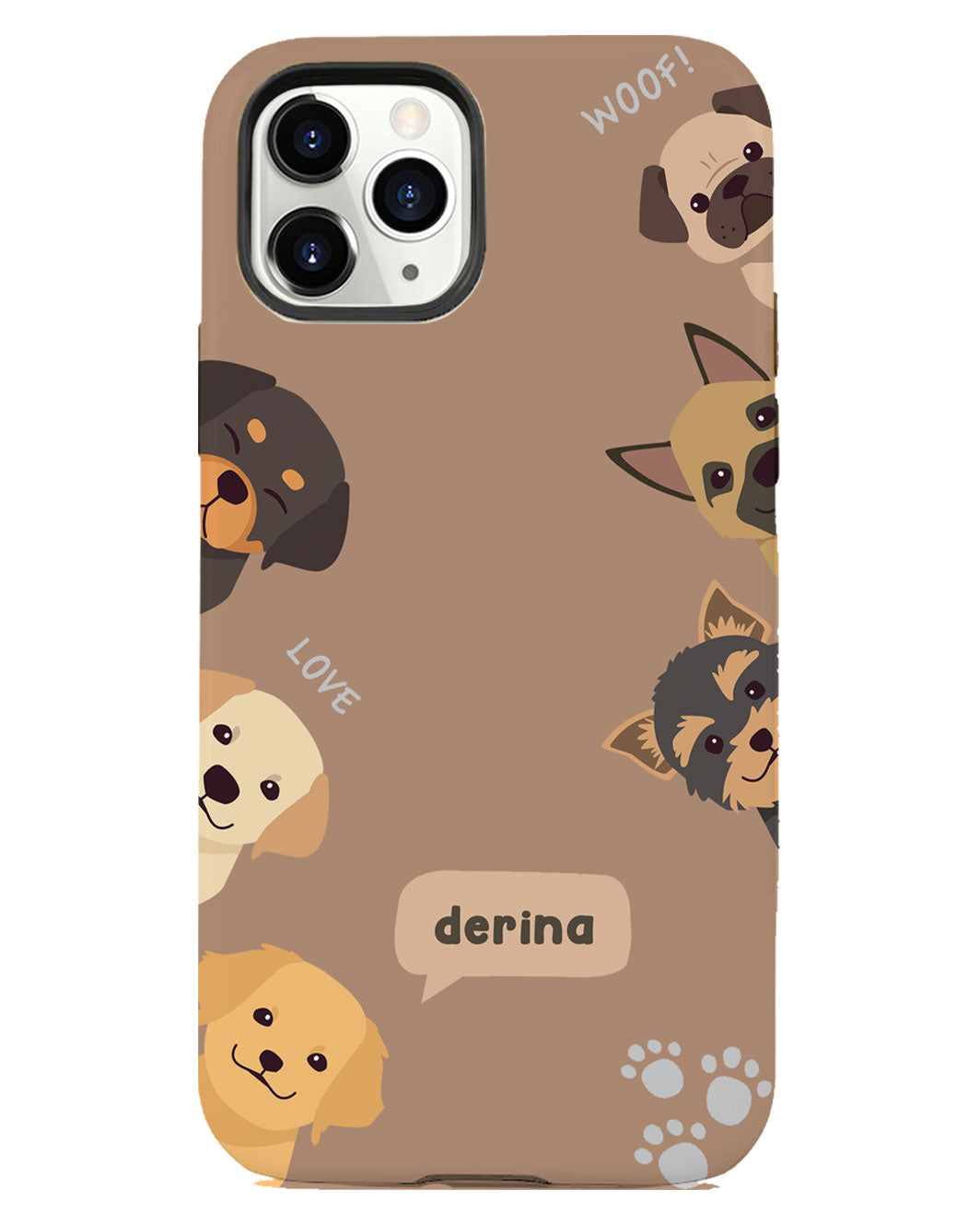 iPhone Rearguard Defender - กำมะหยี่สีแดง Luv