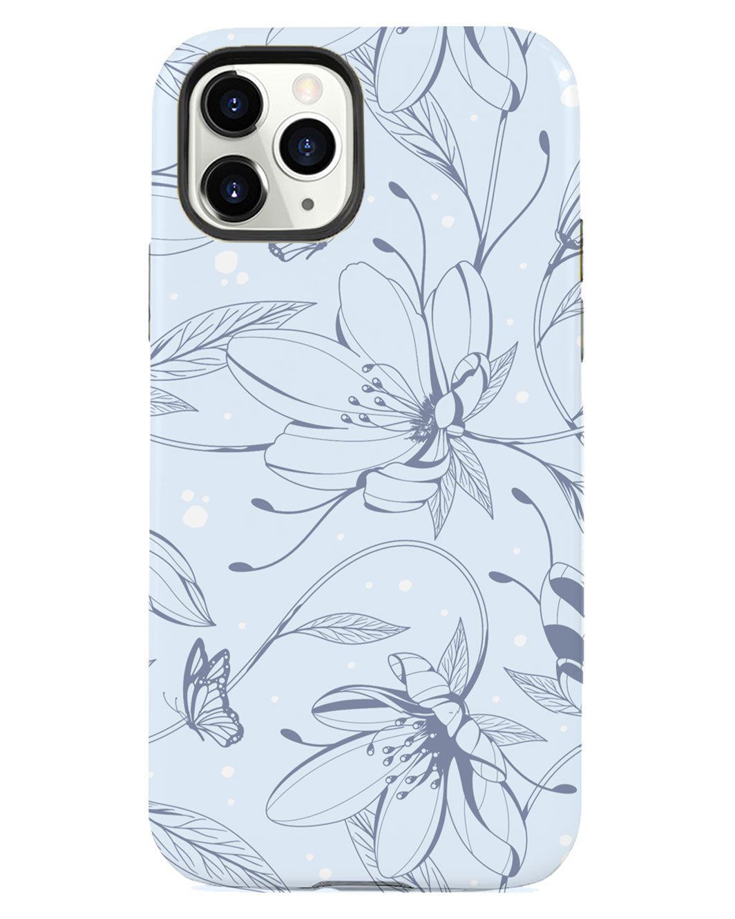 เคส iPhone Rearguard Defender - ดอกไม้และผีเสื้อ 2.0