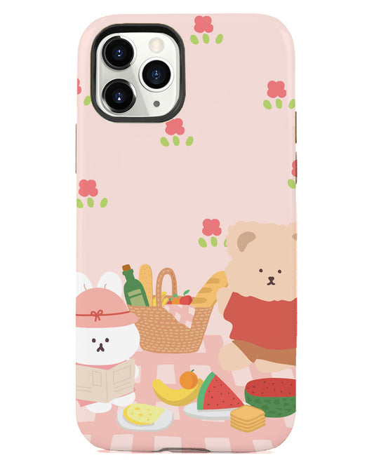iPhone Rearguard Defender - Picnic Bear Pink
