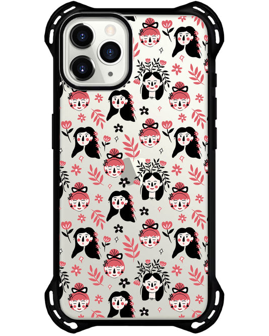 واقي خلفي لجهاز iPhone - وجوه زهرية