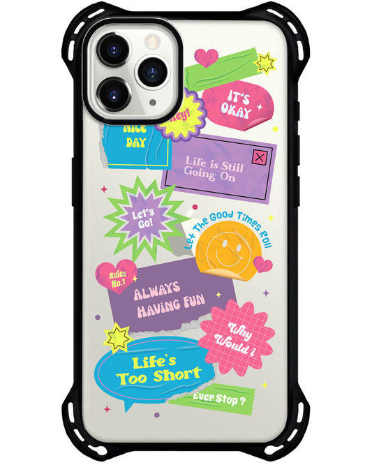 حماية خلفية iPhone Ultimate - الحياة قصيرة جدًا