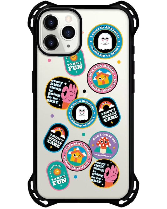 مجموعة ملصقات Monster - حماية خلفية iPhone Ultimate